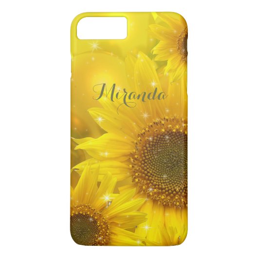 Zonnebloem Gele Bloem Gepersonaliseerd Case-Mate iPhone Case (Achterkant)