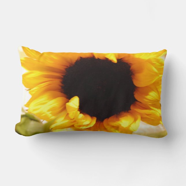 Zonnebloem Gele Kussen (Voorkant)