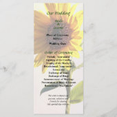 Zonnebloem geniet van het Sun Wedding Programme Programma (Voorkant)