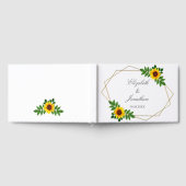 Zonnebloem Geometric Wedding Gastenboek (Volledig)