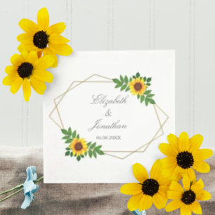 Zonnebloem Geometric Wedding Servet