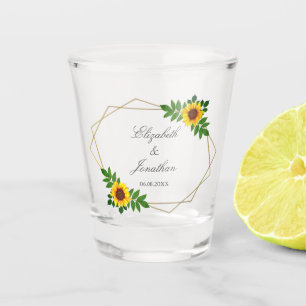 Zonnebloem Geometric Wedding Shot Glas
