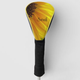Zonnebloem gepersonaliseerd golfhoofd Hoesje Golfheadcover