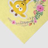 Zonnebloem Giraffe Floral Weefpapier Tissuepapier (Detail)