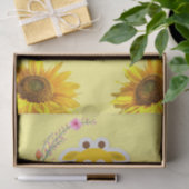 Zonnebloem Giraffe Floral Weefpapier Tissuepapier (Geschenk)