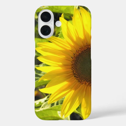 Zonnebloem Glow iPhone Case (Achterkant)