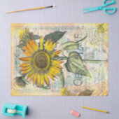 Zonnebloem  Golden Summer Ephemera ontkoppeling Tissuepapier (Craft)