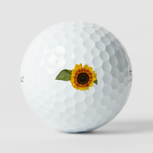 Zonnebloem Golfballen (Voorkant)