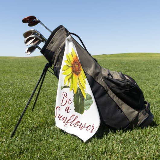 Zonnebloem Golfhanddoek (Groen)