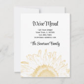 Zonnebloem Grafische wijziging van adresaankondigi Aankondiging (Voorkant)