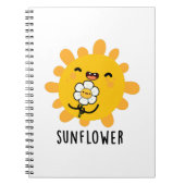 Zonnebloem Grappige Zon En Bloem Stomme Spelling Notitieboek (Voorkant)