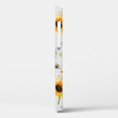 Zonnebloem Grijs Geel Bumble Bee Eucalyptus blad Case-Mate iPhone Case (Achterkant / Links)
