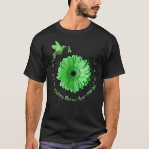 Zonnebloem Groen Lint Nierziekte T-shirt