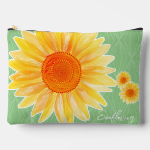 Zonnebloem Groene Accessoire Pouch Etui