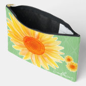 Zonnebloem Groene Accessoire Pouch Etui (Open)