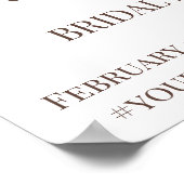 Zonnebloem groene bruidsdouche welkomstbord poster (Hoek)