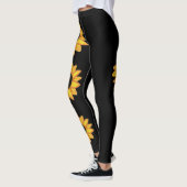 Zonnebloem Grote Actieve zwarte Leggings (Links)