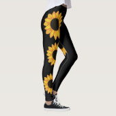 Zonnebloem Grote Actieve zwarte Leggings (Rechts)