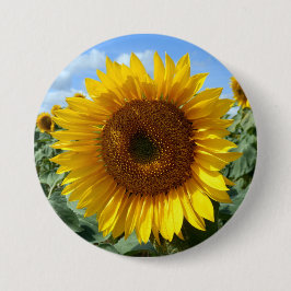 Zonnebloem Grote ronde Badge Ronde Button 7,6 Cm