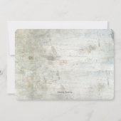 Zonnebloem Grunge Foto Verlengde Huwelijksgeloften Kaart (Achterkant)