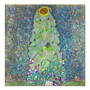 zonnebloem   Gustav Klimt   Foto Afdruk