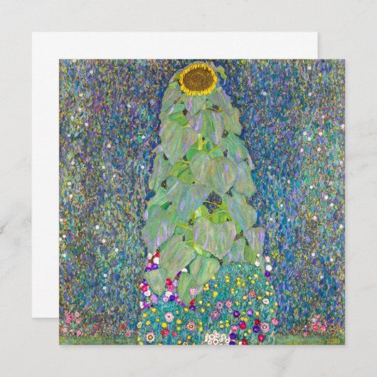 zonnebloem | Gustav Klimt | Kaart (Voorkant / Achterkant)