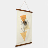 Zonnebloem Hangend Wandkleed (Gebogen)