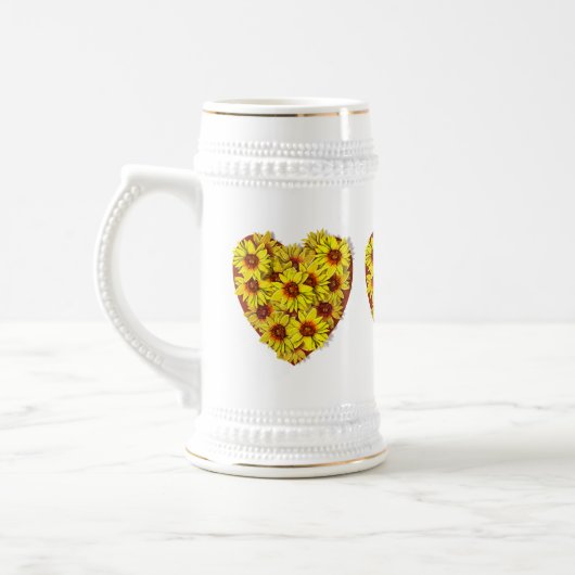 Zonnebloem Hart Stein Mok (Links)