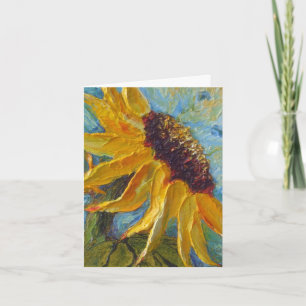 Zonnebloem Hartelijk dank Bedankkaart