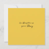 Zonnebloem Hartelijk dank Bedankkaart (Achterkant)