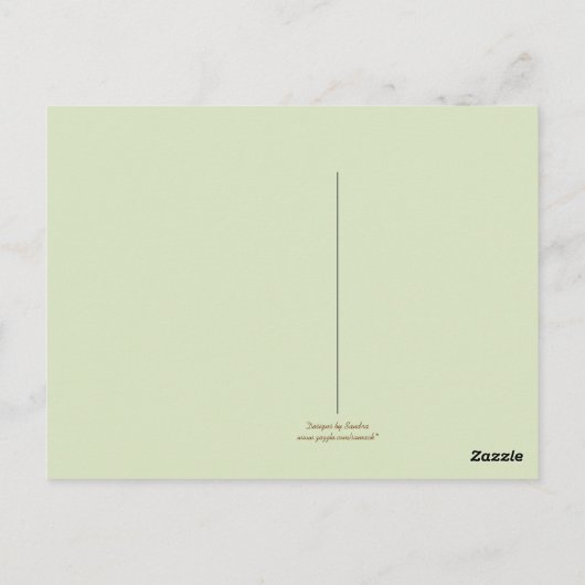 Zonnebloem Hartelijk dank, Stripe Border en Backgr Briefkaart (Achterkant)