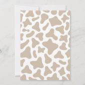 Zonnebloem Heilige Koe Baby shower Kaart (Achterkant)