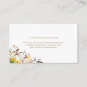 Zonnebloem herfst bruiloft aangepaste behuizing Ka Informatiekaartje (Voorkant)