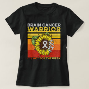 Zonnebloem hersenkanker Het is niet voor de zwakke T-shirt