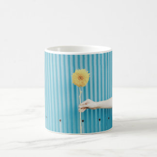 Zonnebloem Himawari Light Blue Yellow Flower Koffiemok