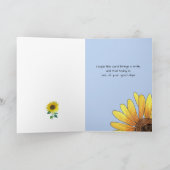 Zonnebloem, hoe is je dag? kaart (Binnen)