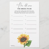 Zonnebloem - Hoe oud was de bruid om te spelen (Voorkant)