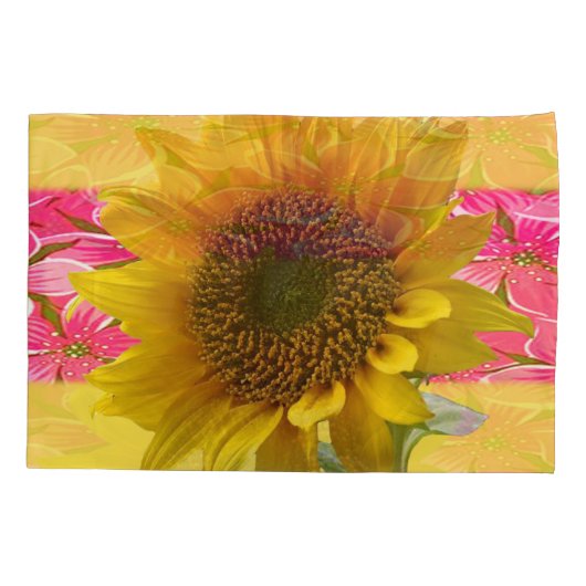 Zonnebloem Hoesje Kussensloop (Achterkant)