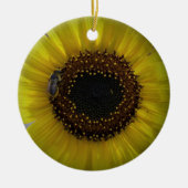 Zonnebloem hommel Bee 01 Ornament (Voorkant)