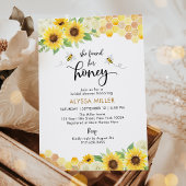 Zonnebloem Honey Bee Vrijgezellenfeest Kaart