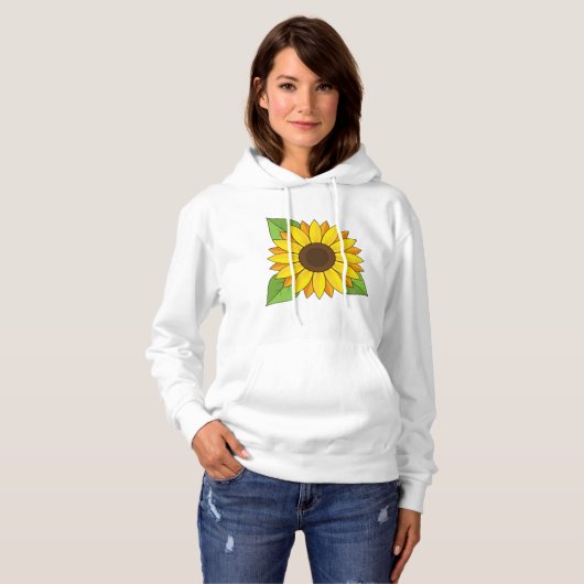 Zonnebloem Hoodie (Voorkant volledig)