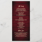 Zonnebloem Huwelijksprogramma Programma (Achterkant)