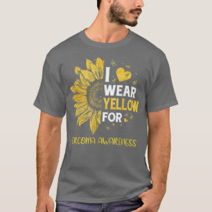 Zonnebloem I Draag Gele Ribbon Sarcoma Awareness T-shirt
