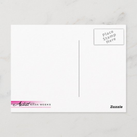 Zonnebloem II Briefkaart (Achterkant)