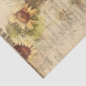  Zonnebloem III Tissuepapier (Detail)