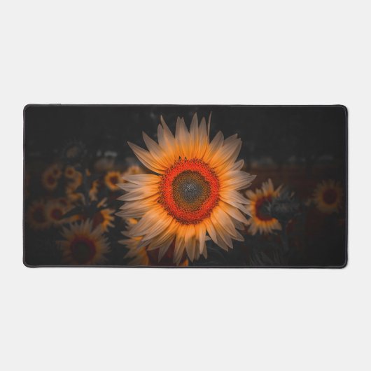 Zonnebloem in bloei bureaumat (Voorkant)