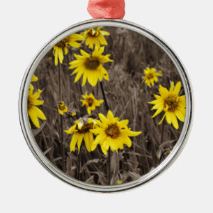 Zonnebloem in de Rocky Mountain Metalen Ornament