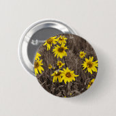 Zonnebloem in de Rocky Mountain Ronde Button 5,7 Cm (Voorkant /achterkant)