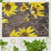 Zonnebloem in de Rocky Mountain Theedoek (Gevouwen)