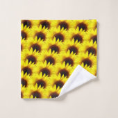 Zonnebloem in de zon bad handdoek (Wasdoekje)